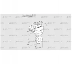 IBGF65/40Z05/40A2AR10 (88302270) Дроссельная заслонка Kromschroder