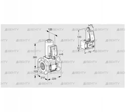 VAS8T100A05NQSRE/B-/PP (88205263) Газовый клапан Kromschroder