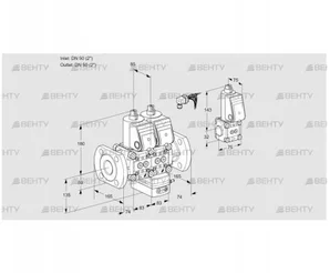 VCG3E50F/50F05NGEWR/PPPP/PPZS (88100826) Клапан с регулятором соотношения Kromschroder