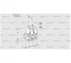 VCS2E50R/50R05NNWR3/PPPP/PPPP (88103883) Сдвоенный газовый клапан Kromschroder