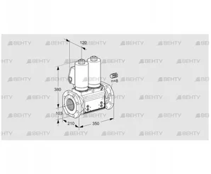 VCS8100F05NNWGL3B/PPPP/PPPP (88203693) Сдвоенный газовый клапан Kromschroder