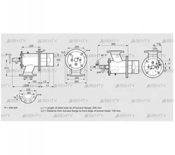 ZIO 165HML-200/135-(34)D (84246023) Газовая горелка Kromschroder