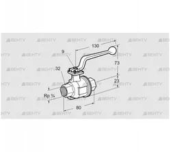 AKT 20R160M (03152358) Запорный кран Kromschroder