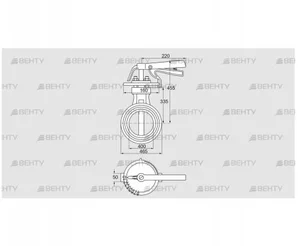 DKR 400Z03H100D (72702170) Дроссельная заслонка Kromschroder