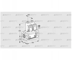 VCS8100F05NNKR3B/PPPP/PPPP (88204432) Сдвоенный газовый клапан Kromschroder