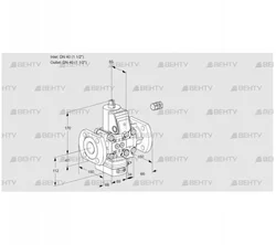 VAH2E40F/40F05HEVWR/PP/PP (88102386) Клапан с регулятором расхода Kromschroder