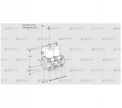 VCS1E15R/15R05NNWL/PPPP/PPPP (88101103) Сдвоенный газовый клапан Kromschroder