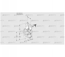 VAV350R/NWAK (88032695) Газовый клапан с регулятором соотношения Kromschroder