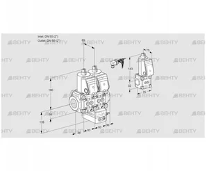 VCG3E50R/50R05NGEWR/PPPP/PPZS (88105340) Клапан с регулятором соотношения Kromschroder