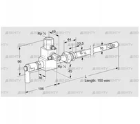 ZMI 16G150R (84230011) Пилотная горелка Kromschroder