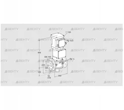 VK 100F40MHG93DS (85317154) Газовый клапан с приводом Kromschroder