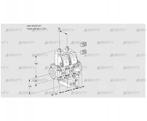 VCH3E50R/40R05NHEVWR3/PPPP/PPPP (88106126) Клапан с регулятором расхода Kromschroder