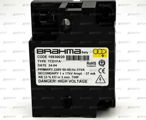 Трансформатор розжига Brahma TCD1FA 15930020