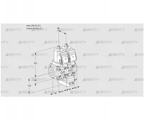 VCG3T50N/50N05NGNQSR/PPPP/PPPP (88103344) Клапан с регулятором соотношения Kromschroder