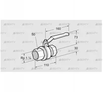 AKT 32R50B (03152275) Запорный кран Kromschroder