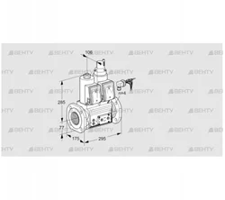 VCS665F05NLWRE/PPPP/PPPP (88206699) Сдвоенный газовый клапан Kromschroder