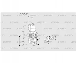 VAG1T-/25N/NQSLAK (88030364) Газовый клапан с регулятором соотношения Kromschroder