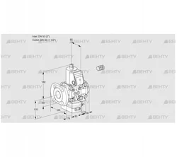 VAH3E50F/40R05HEVWR/PP/PP (88106292) Клапан с регулятором расхода Kromschroder