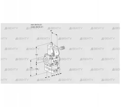 VAV350R/NWAK (88006906) Газовый клапан с регулятором соотношения Kromschroder