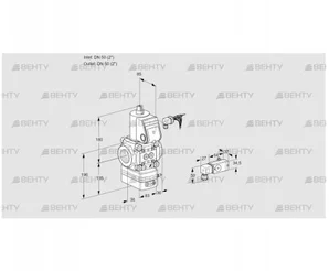 VAD350R/NW-100A (88032556) Газовый клапан с регулятором давления Kromschroder