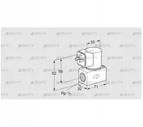 VG 15/10R01T6 (85234010) Запорный газовый клапан Kromschroder