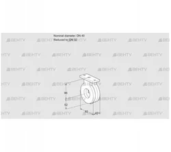 BVA40/32Z05 (88300106) Дроссельная заслонка Kromschroder