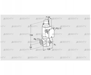 VG 40/32R02LK31DM (85208162) Запорный газовый клапан Kromschroder