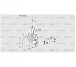 VAD120R/NW-100A (88005097) Газовый клапан с регулятором давления Kromschroder