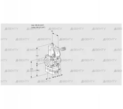 VAV120R/NPAK (88024334) Газовый клапан с регулятором соотношения Kromschroder