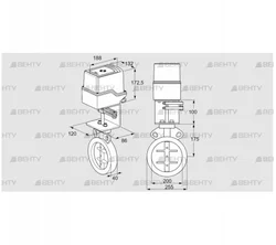 IDR200Z03D100AU/50-30Q20E (88302927) Дроссельная заслонка Kromschroder