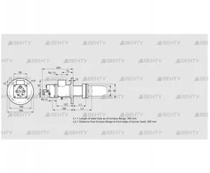 BIC 65RB-350/385-(37)E (84099120) Газовая горелка Kromschroder