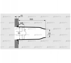 TSC 65/50B022-500/385-Si-1350 (74919788) Комплект керамического насадка Kromschroder