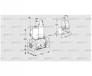 VCS7T80A05NLQSLE/PPPP/PPZ- (88206750) Сдвоенный газовый клапан Kromschroder