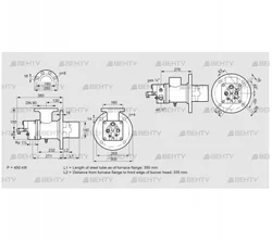 BIO 140RML-350/335-(49)E (84008043) Газовая горелка Kromschroder