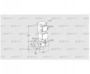 VK 125F06ZT5A93S (85313080) Газовый клапан с приводом Kromschroder