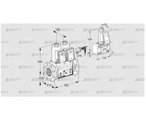 VCS8100F05NNWRE/PPPP/PPZ- (88205186) Сдвоенный газовый клапан Kromschroder