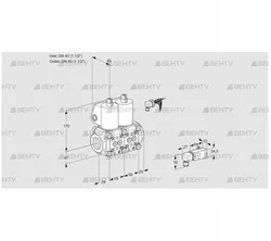 VCS2E40R/40R05NNWL/PPPP/3--4 (88104599) Сдвоенный газовый клапан Kromschroder