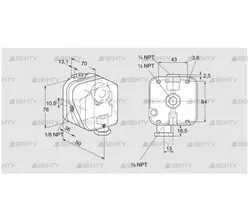 DG 10TG-22K2 (84447813) Датчик-реле давления газа Kromschroder