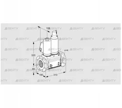 VCS7T80A05NLQSLB/MMPP/MMPP (88204197) Сдвоенный газовый клапан Kromschroder