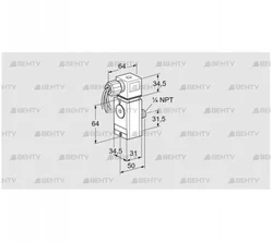 DG 17VCT6-6W (84448040) Датчик-реле давления газа Kromschroder