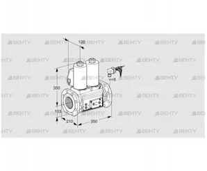 VCS8100F05NNQLE/PPPP/PPPP (88207216) Сдвоенный газовый клапан Kromschroder