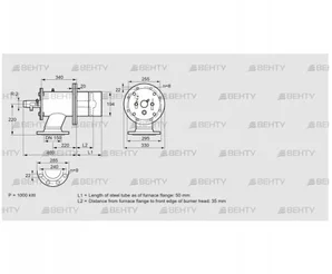 ZIO 200RM-50/35-(22)D (84277112) Газовая горелка Kromschroder