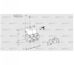 VCS1E15R/15R05NNWL3/PPPP/-4PP (88104178) Сдвоенный газовый клапан Kromschroder