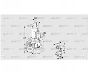 VAS8100F05LW3B/P3/MM (88207244) Газовый клапан Kromschroder