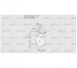 BVG100/80W05F (88303369) Дроссельная заслонка Kromschroder