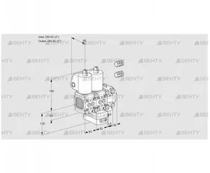 VCH3E50R/50R05FNHEVWL3/PPPP/PPPP (88107726) Клапан с регулятором расхода Kromschroder