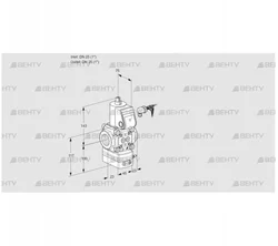 VAV125R/NWAK (88032692) Газовый клапан с регулятором соотношения Kromschroder