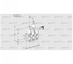 VCS3E50R/50R05NLKR/PPPP/PPPP (88104725) Сдвоенный газовый клапан Kromschroder