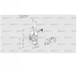 VAD1-/15R/NW-100B (88011890) Газовый клапан с регулятором давления Kromschroder