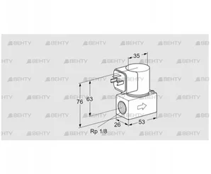 VG 6R05Q6 (85230040) Запорный газовый клапан Kromschroder